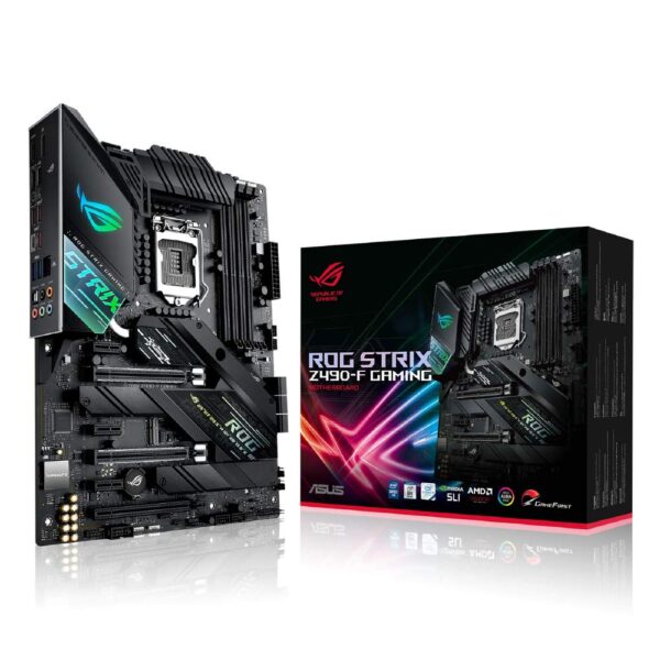 ASUS ROG Strix Z490-F Gaming LGA 1200 DDR4 (4600 O.C.) ATX Motherboard with Dedicated Fan Bracket 2X M.2 Slot 2.5Gb Ethernet and AI Cooling Overclocking